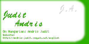 judit andris business card